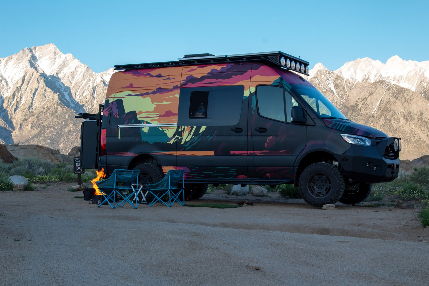  custom Sprinter **RV rental** van ready for off-road camping — photo 13