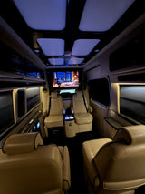 Luxury Mercedes Coach | Massage Chairs & Bathroom