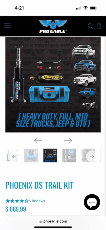 Pro Eagle Phoenix DS Trail Kit Jack, SXS RZR Jeep — photo 2