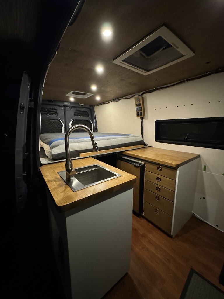  & smart storage for comfortable travel.|Grey camper van — photo 2