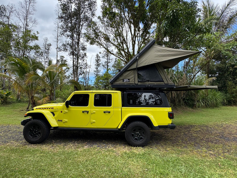 Our yellow Jeep Gladiator with rooftop tent - an ideal RV rental for off-road camping and outdoor adventure. — photo 1