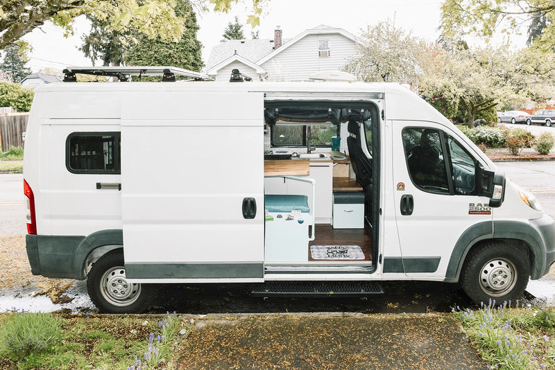  ready for travel.|Explore this modern RV rental's inviting interior: wood accents — photo 4