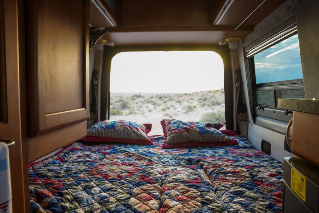  and majestic rock formations.|This white RV rental — photo 14