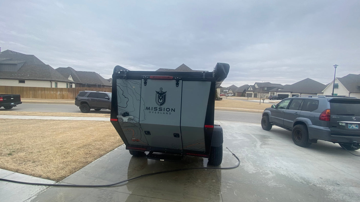  and pickup for rugged outdoor adventures.|Mission Overland trailer