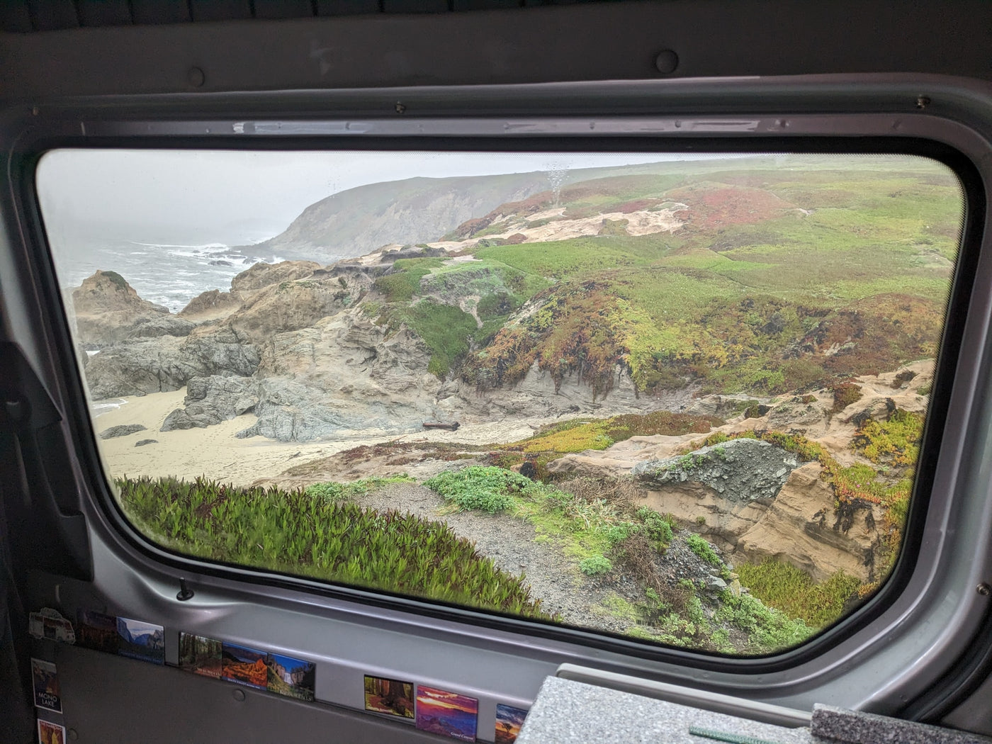  ready for adventure.|Scenic RV rental: Silver camper van by the ocean at sunset — photo 9