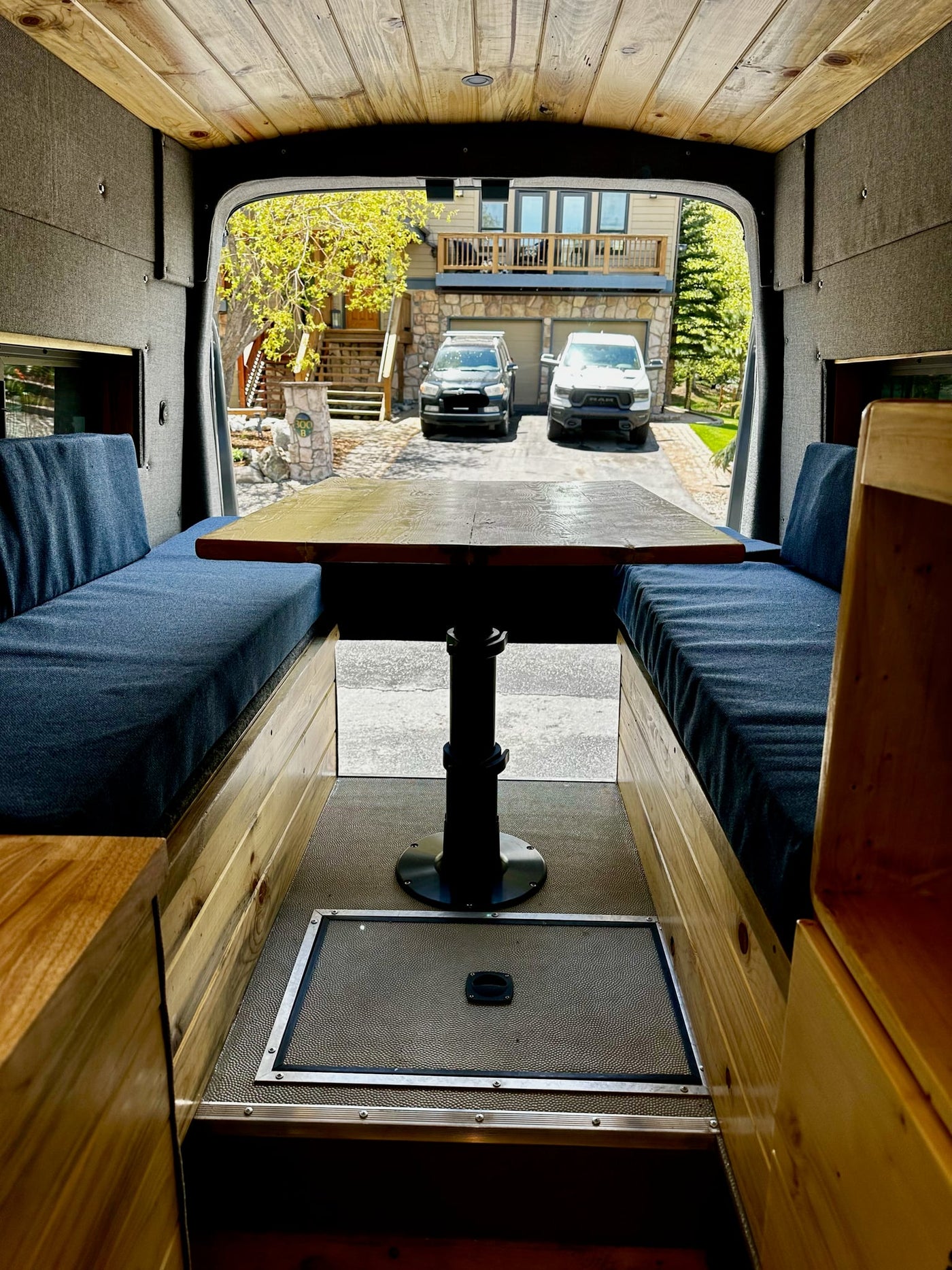  ready for rv rental.|Explore this RV rental's inviting interior: rustic wood ceiling — photo 6