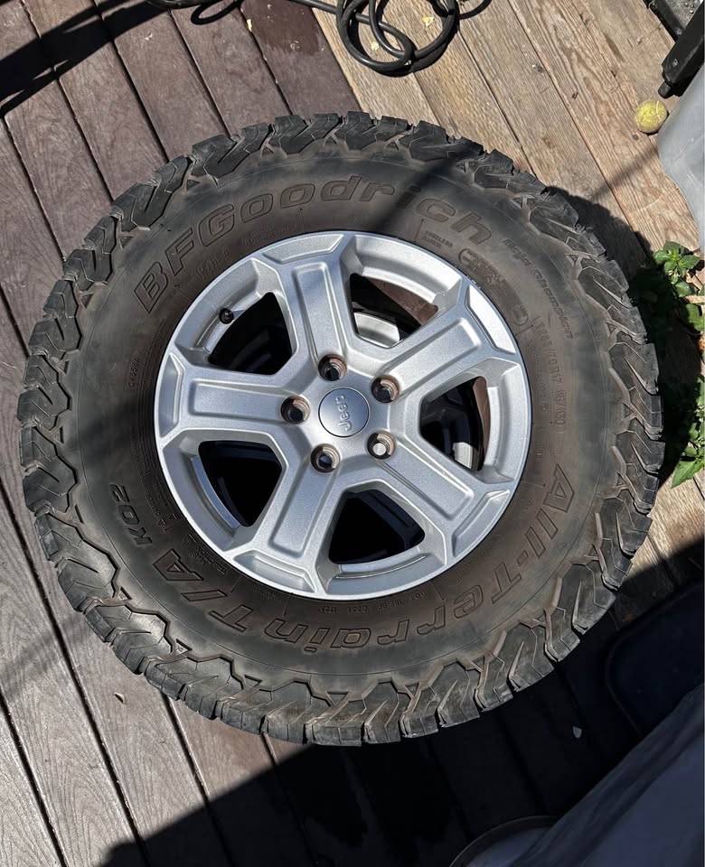 Jeep Wrangler 17 inch Wheels and BFGoodrich All-Terrain KO2 Tires in Lemon Grove, CA (photo 3) — photo 3