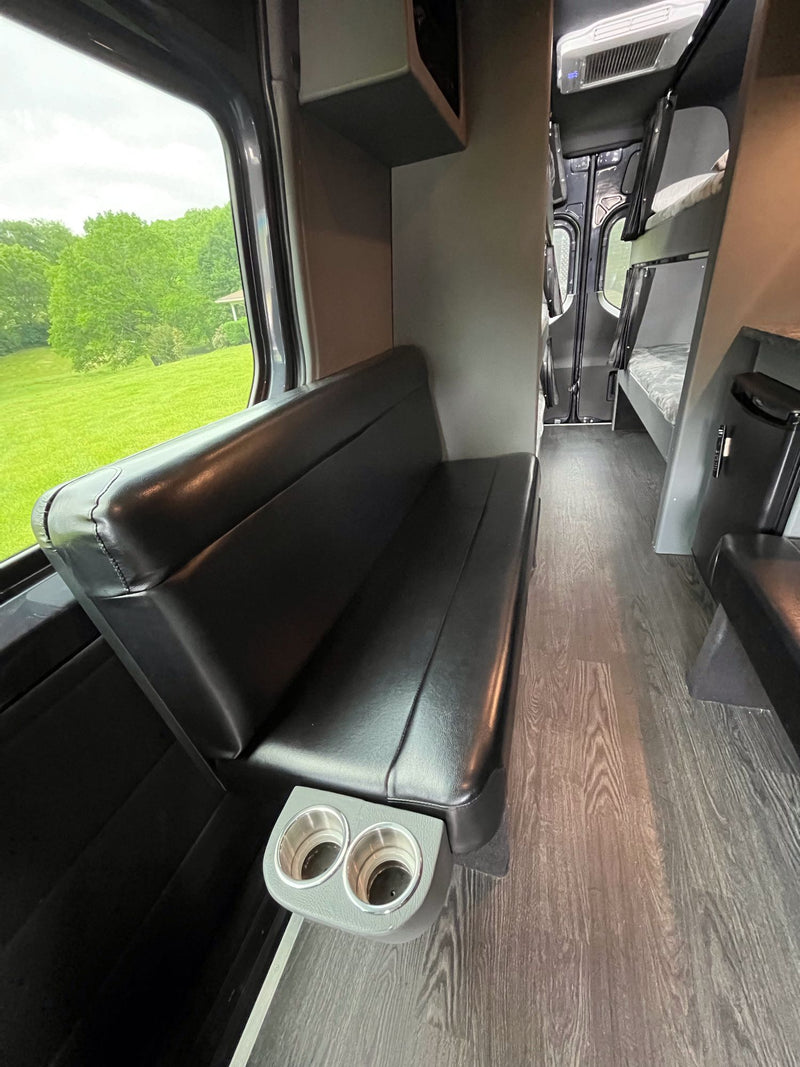  plus climate controls.|RV rental interior: narrow aisle — photo 6