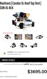 Roofnest Condor XL Rooftop Tent in Escondido, CA (photo 7)