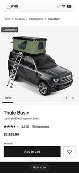 Tepui Thule Basin
hard-shell rooftop tent in Cloverdale, OR (photo 1)