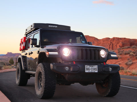 Black Rubicon with RTT overland rental