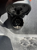 Dusty 7-pin trailer connector, essential for RV rental hookup. Key for reliable towing.