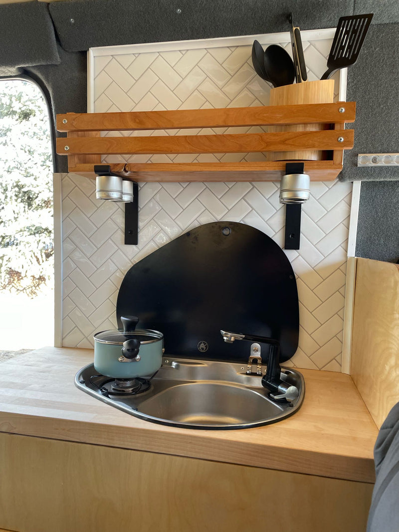  and extendable table.|An RV rental's Renogy electrical system — photo 7