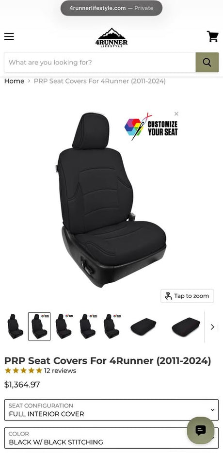 Full Interior PRP SEATS 5th Gen 4Runner in San Diego, CA (photo 1)