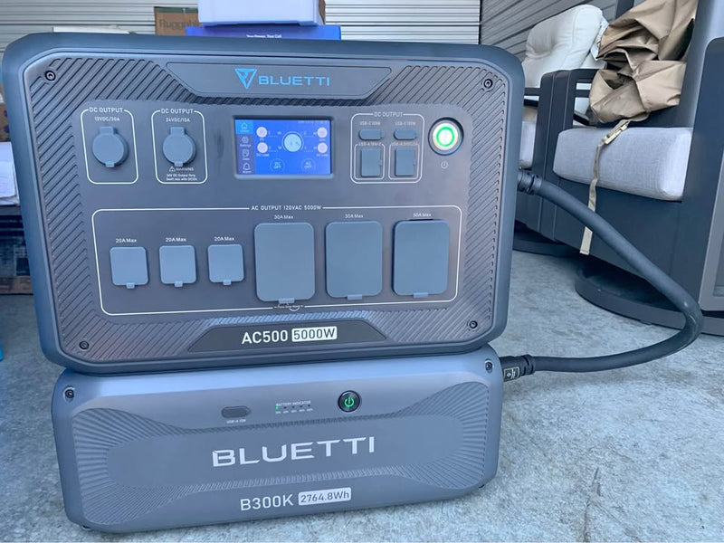 Like New Bluetti AC500 Portable Power Station with B300K Expansion Battery (open box) in Junction City, OR (photo 1) — photo 1