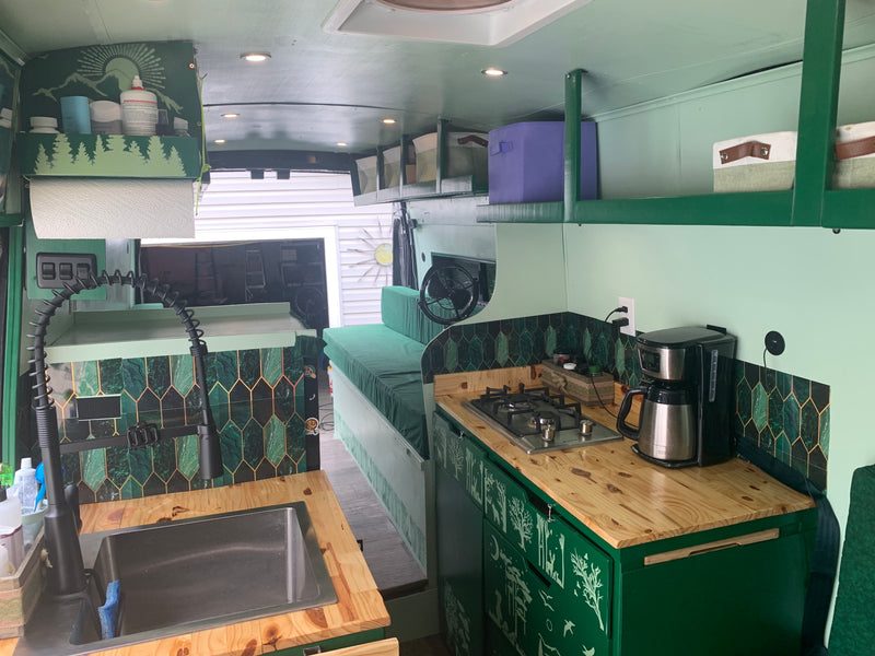 Green Machine  Custom Build - 2022 Ford Transit Adventure Van AWD — photo 1