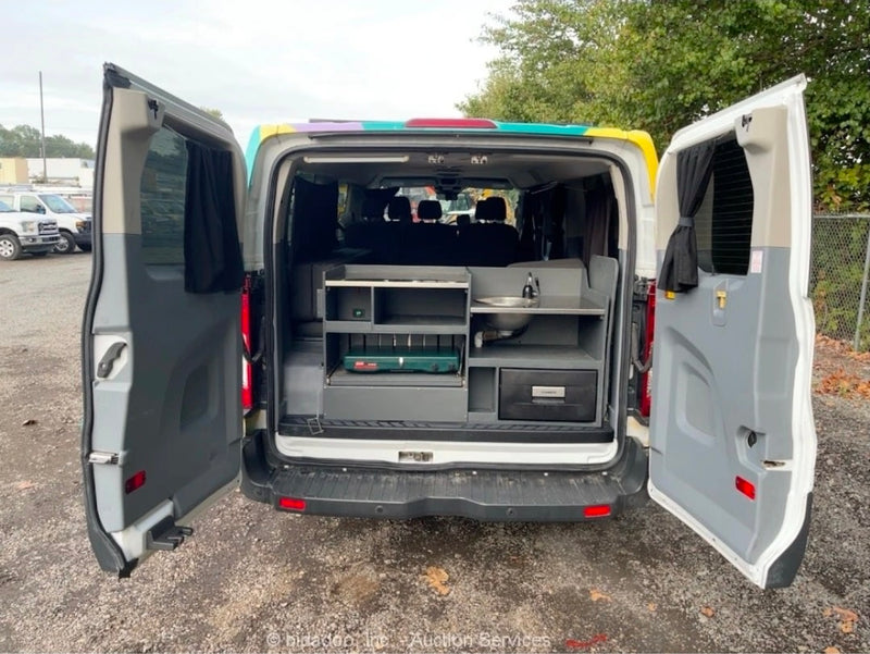  abstract-painted Ford Transit van. This unique RV rental — photo 2