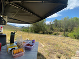 Add on our folding table for a quick and comfy picnic anywhere!