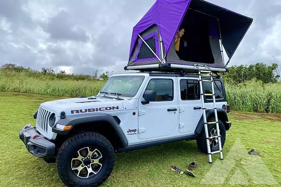 2021 JEEP WRANGLER RUBICON with a Roof Top Tent