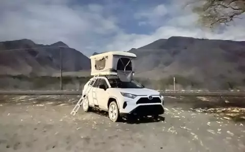 2020 Toyota AWD RAV4 Hybrid with RoofNest Camper