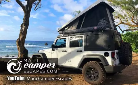 Pop-Top Jeep Camper (White)