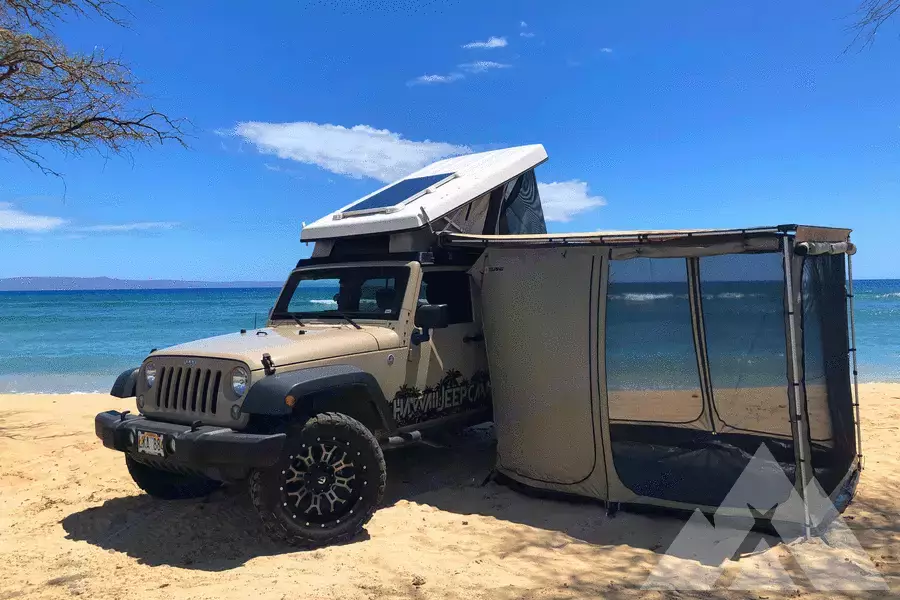 Pop-Top Jeep Camper (Silver)