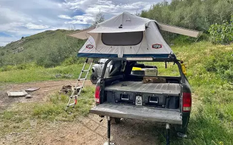 Off-road Overland camping trailer w decked drawer