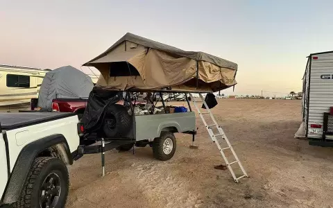 Overland Trailer With SmittyBilt XL Roof Top Tent