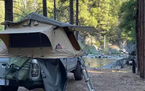 Tepui roof top tent and rack