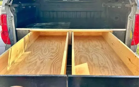 Custom Toyota Tundra Bed Drawer and Storage Platfo