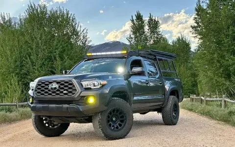 Roof top tent and bed rack combo