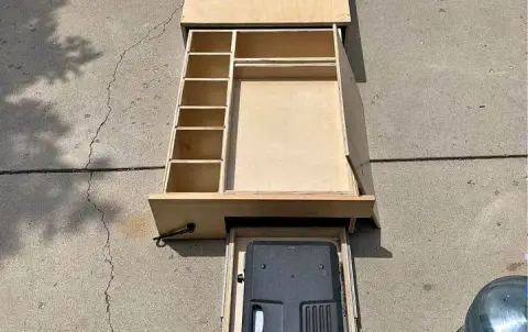 SUV camping platform with drawer pullout SUV sleep