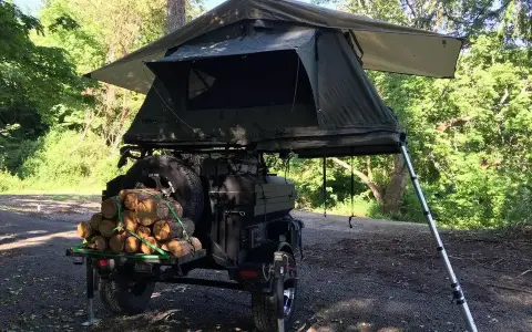 Custom built overland trailer