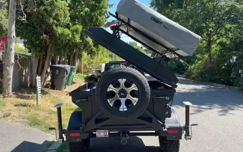 Custom built overland trailer