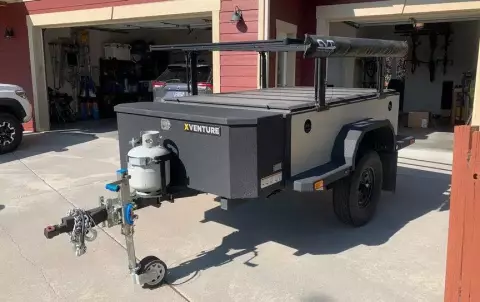 Overland trailer and Rooftop Tent