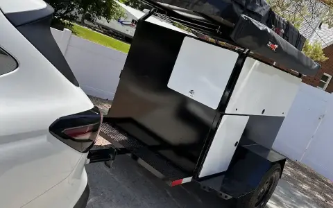 Custom 2 level overland trailer 