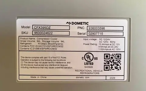 Dometic CFX 3 95DZ Refrigerator