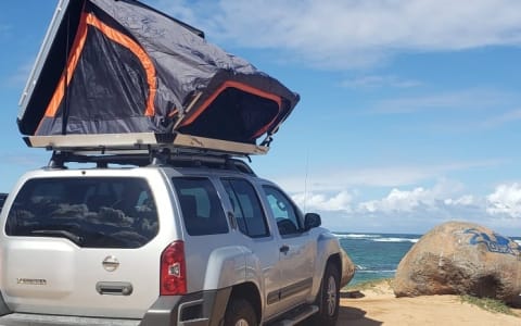 Silver Xterra 4x4 Premium Rooftop Tent! Gear Inclu