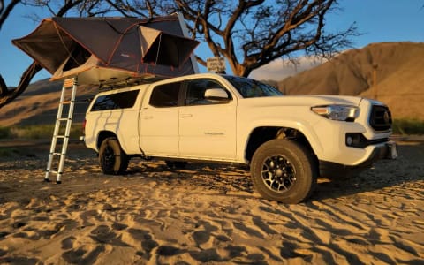 Tacoma with Camper Shell by Easy Camping Maui