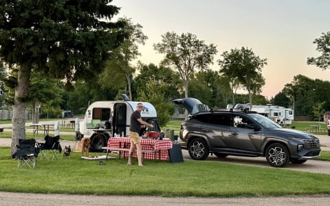 Cozy Glamping Travel Trailer