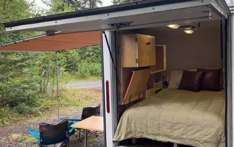 2019 Custom built square drop camper