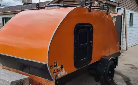 Teardrop camper trailer homebuilt needs work